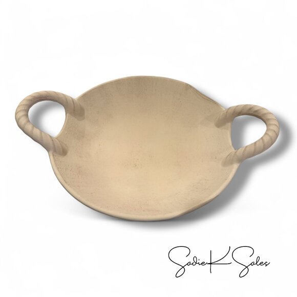 Antique Finish Ceramic Bowl Handles Beige - Threshold Studio McGee, Target 2024 - Picture 5 of 5